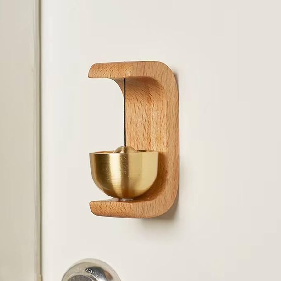 Amazon.co.jp: 装飾的な大音量の木製ドアチャイム, 玄関呼び鈴